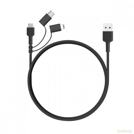CB-BAL5 3w1 nylonowy kabel Quick Charge micro USB | USB C | Lightning | 1.2m [KABEL]