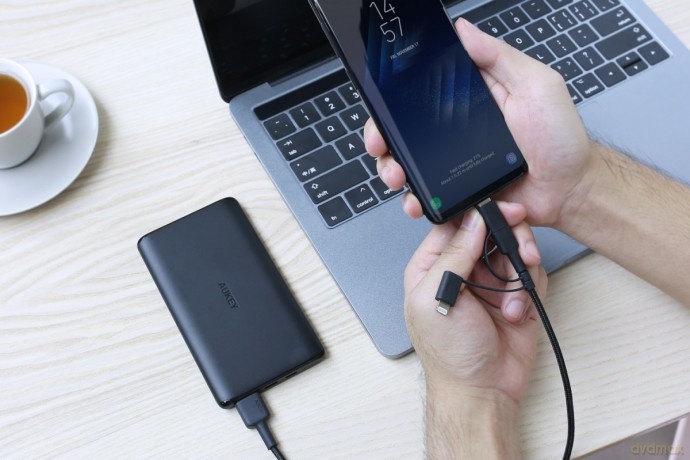 CB-BAL5 3w1 nylonowy kabel Quick Charge micro USB | USB C | Lightning | 1.2m [KABEL]