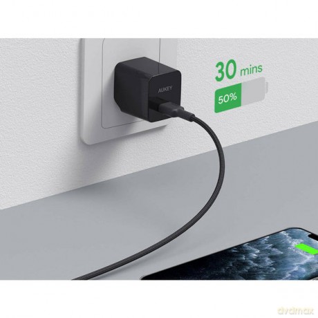 CB-CL02 Black nylonowy kabel Lightning-USB C | USB Power Delivery USB-PD | 1.2m | certyfikat MFi Apple [KABEL]