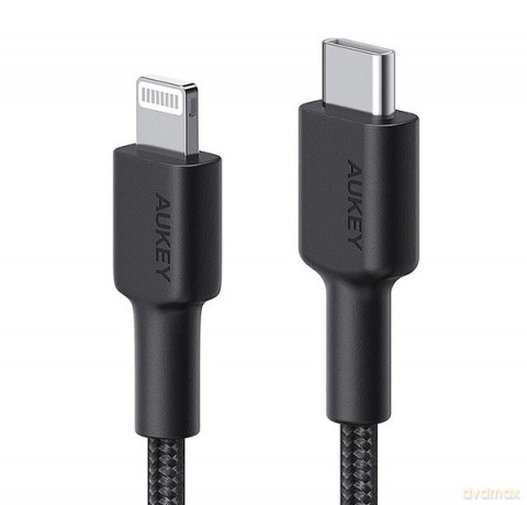 CB-CL03 Black nylonowy kabel Lightning-USB C | USB Power Delivery USB-PD | 2m | certyfikat MFi Apple [KABEL]