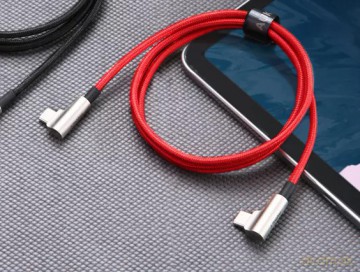 CB-CMD37 Red OEM nylonowy kabel USB C - USB C | 1m | 3A | 60W PD | 20V [KABEL]