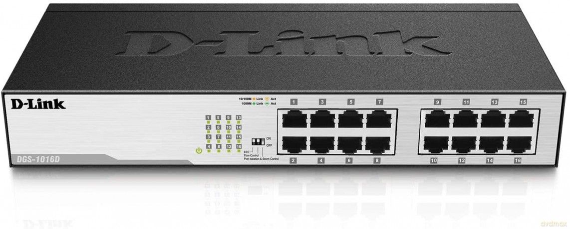 DGS-1016D switch L2 16x1GBE Desktop/Rack 19''
