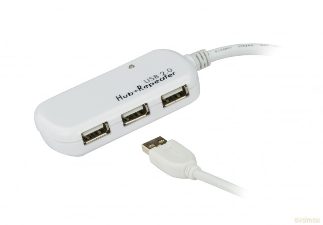 HUB/Przedłużacz USB 3porty 12cm UE-2120H [KABEL]