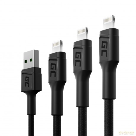 Kabel 3x GC Ray USB - Lightning 30/120/200 cm, LED [KABEL]
