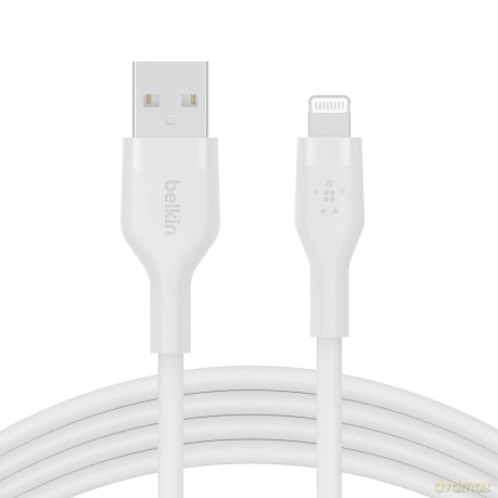 Kabel BoostCharge USB-A do Lightning silikonowy 1m, biały [KABEL]