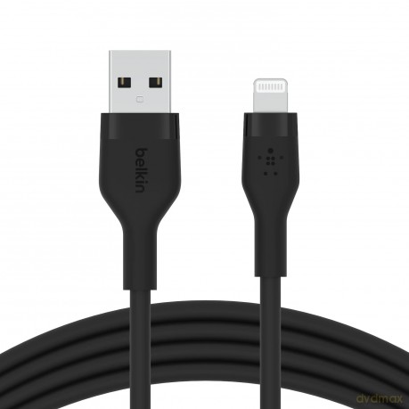 Kabel BoostCharge USB-A do Lightning silikonowy 1m, czarny [KABEL]