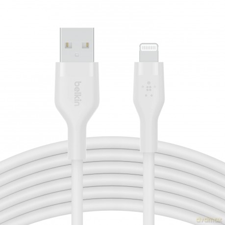 Kabel BoostCharge USB-A do Lightning silikonowy 3m, biały [KABEL]