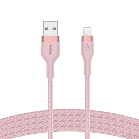 Kabel BoostCharge USB-A do Lightning silikonowy, 1m, różowy [KABEL]