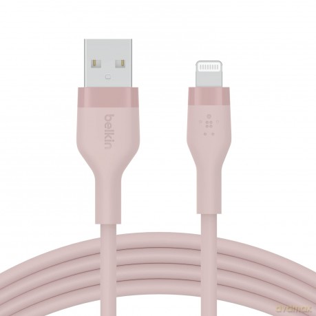 Kabel BoostCharge USB-A do Ligtning silikonowy 2m, różowy [KABEL]