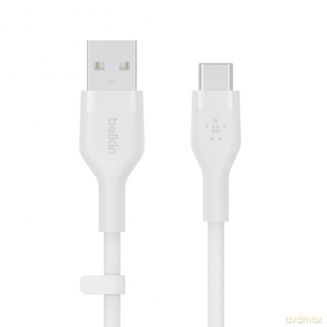 Kabel BoostCharge USB-A do USB-C silikonowy 1m, biały [KABEL]