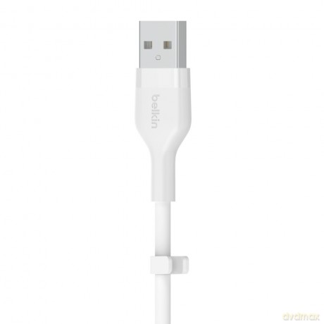 Kabel BoostCharge USB-A do USB-C silikonowy 1m, biały [KABEL]