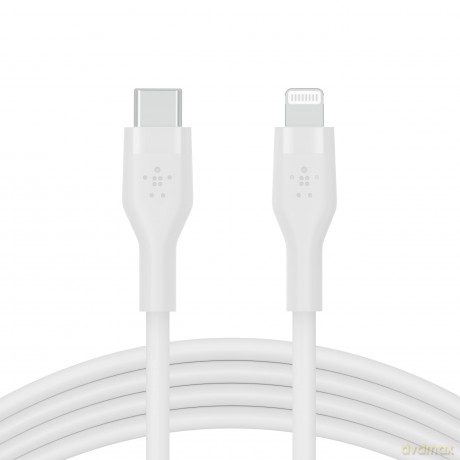 Kabel BoostCharge USB-C do Lightning silikonowy 2m, biały [KABEL]