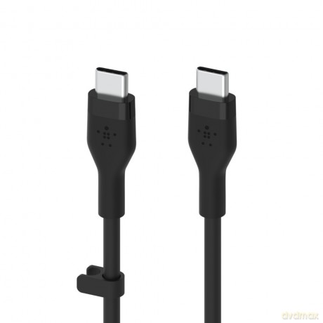 Kabel BoostCharge USB-C do USB-C 2.0 silikonowy 1m, czarny [KABEL]