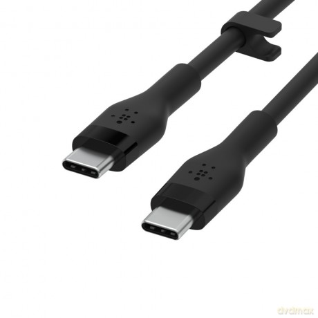 Kabel BoostCharge USB-C do USB-C 2.0 silikonowy 1m, czarny [KABEL]