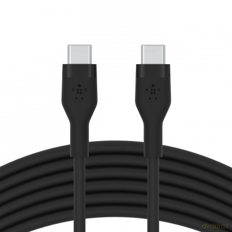 Kabel BoostCharge USB-C do USB-C 2.0 silikonowy 3m, czarny [KABEL]