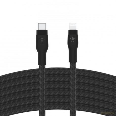 Kabel BoostCharge USB-C/Lightning Silikonowy w oplocie 3m niebieski [KABEL]