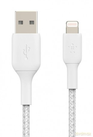 Kabel Braided USB- Lightning 2m biały [KABEL]