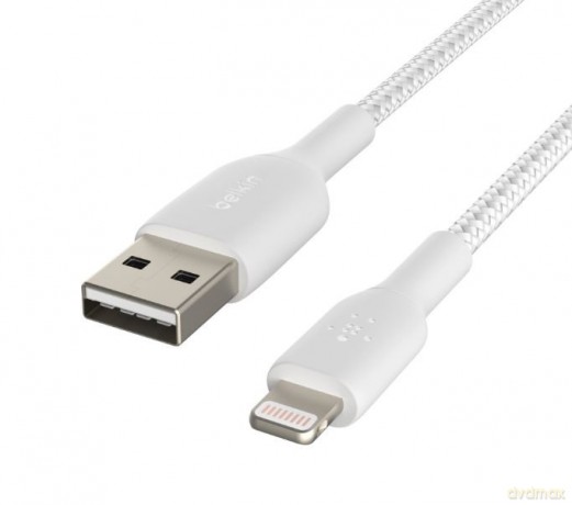 Kabel Braided USB- Lightning 2m biały [KABEL]