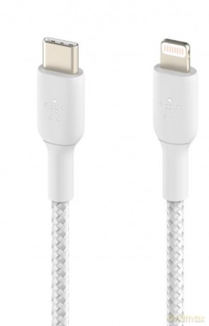 Kabel Braided USB-C Lightning 1m biały [KABEL]