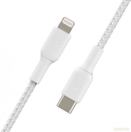 Kabel Braided USB-C Lightning 2m biały [KABEL]