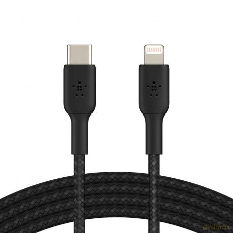 Kabel Braided USB-C Lightning 2m czarny [KABEL]