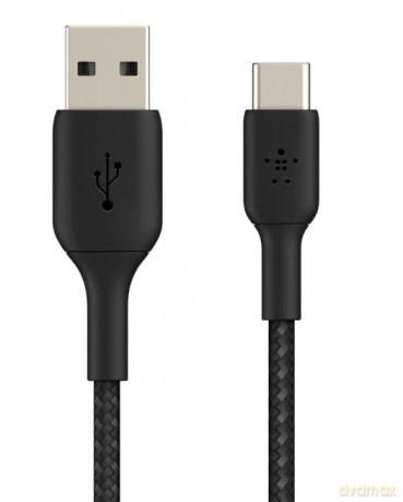 Kabel Braided USB-C USB-A 2m czarny [KABEL]