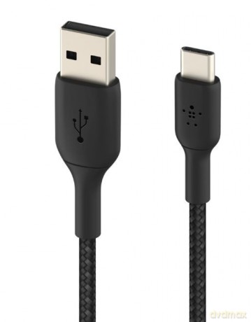 Kabel Braided USB-C USB-A 2m czarny [KABEL]