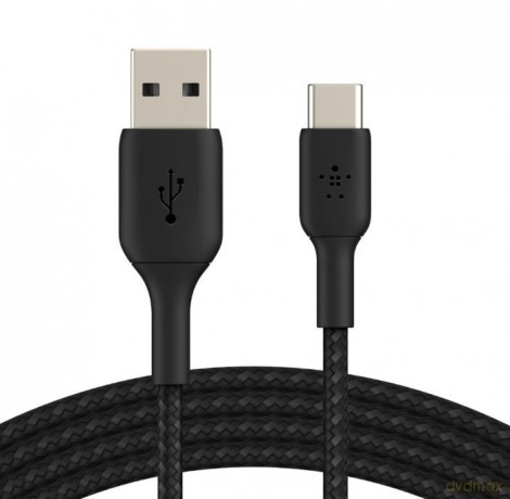 Kabel Braided USB-C USB-A 3m czarny [KABEL]