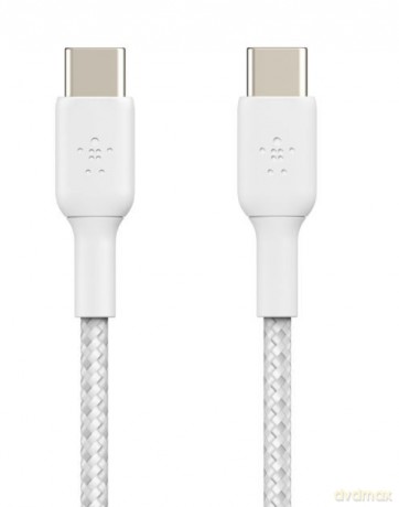 Kabel Braided USB-C USB-C 1m biały [KABEL]