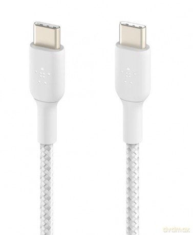 Kabel Braided USB-C USB-C 1m biały [KABEL]