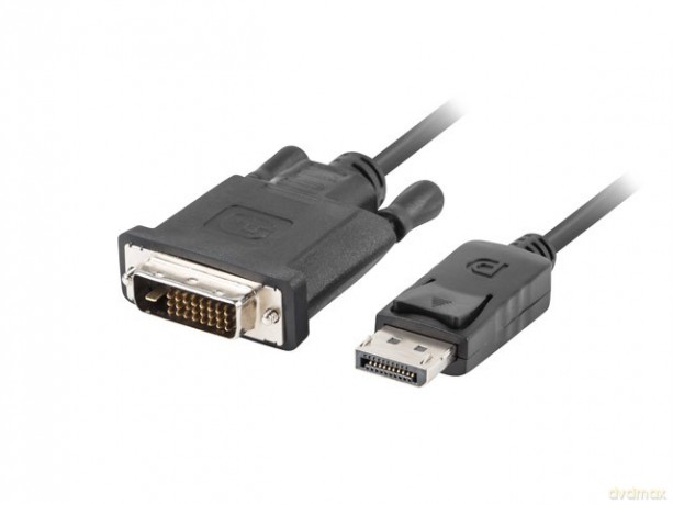 Kabel DisplayPort - DVI-D(24+1) M/M 1m czarny [KABEL]