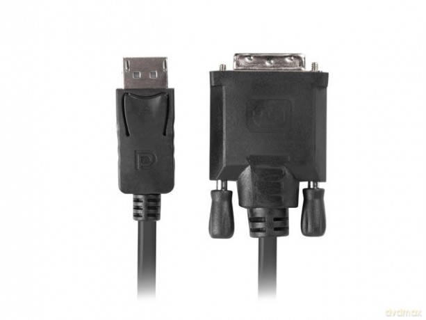 Kabel DisplayPort - DVI-D(24+1) M/M 1m czarny [KABEL]
