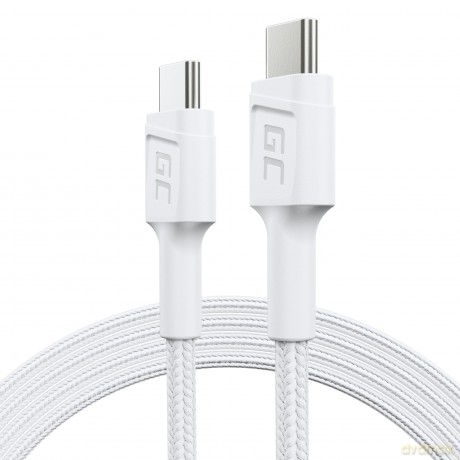 Kabel GC PowerStream USB-C do USB-C 1.2m, PD 60W, QC 3.0, biały [KABEL]
