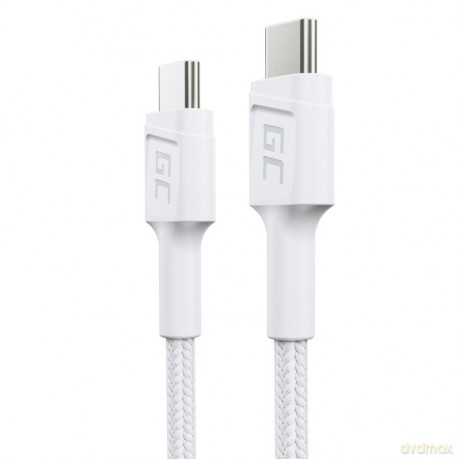 Kabel GC PowerStream USB-C do USB-C 30 cm, PD 60W, QC 3.0, biały [KABEL]