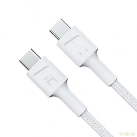 Kabel GC PowerStream USB-C do USB-C 30 cm, PD 60W, QC 3.0, biały [KABEL]