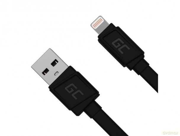 Kabel GCmatte USB - Lightning 25 cm, płaski [KABEL]