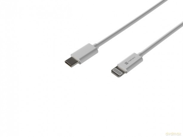 Kabel Lightning (M)->USB-C(M) 1m MFI Prati Biały [KABEL]