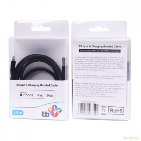 Kabel Lightning-USB 1.5m czarny MFi [KABEL]