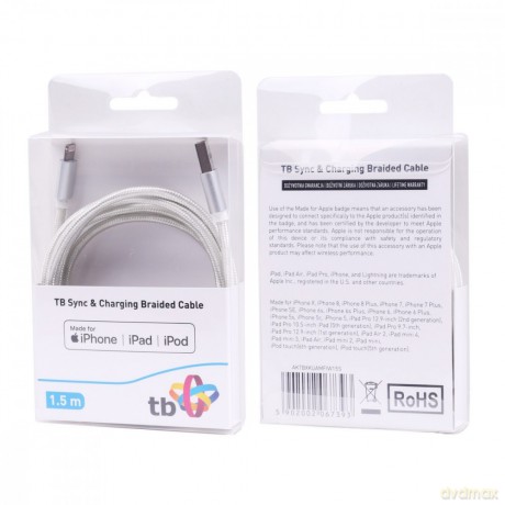 Kabel Lightning-USB 1.5m srebrny MFi [KABEL]