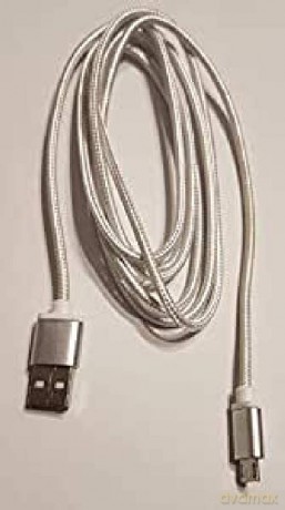 Kabel Micro USB oplot tekstylny/1.8m/czarny [KABEL]