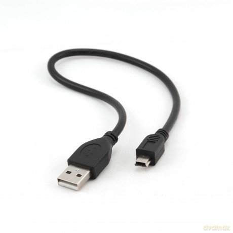 Kabel miniUSB 2.0 CANON 5pin 0.3m czarny [KABEL]