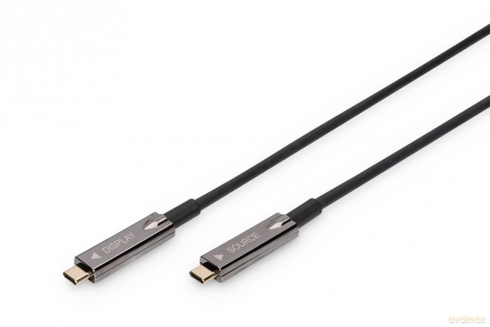 Kabel połączeniowy hybrydowy AOC USB 3.1 Typ C/USB Typ C 4K 60Hz 15m [KABEL]