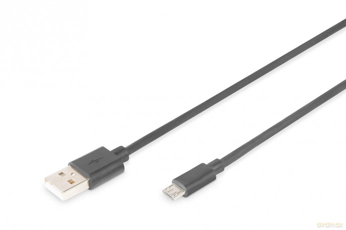 Kabel połączeniowy USB 2.0 HighSpeed Typ USB A/microUSB B M/M 3m Czarny [KABEL]
