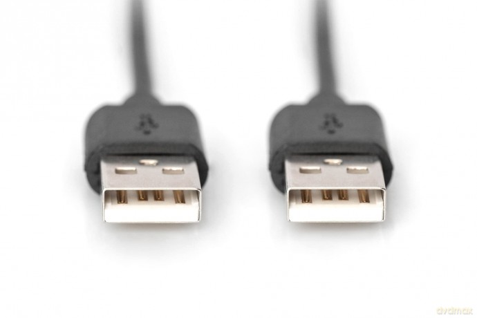 Kabel połączeniowy USB 2.0 HighSpeed Typ USB A/USB A M/M 1,8m Czarny [KABEL]