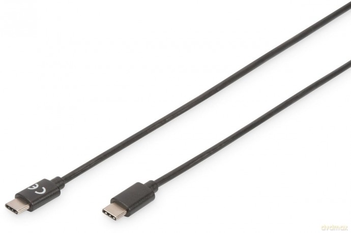 Kabel połączeniowy USB 2.0 HighSpeed Typ USB C/USB C M/M czarny 1,8m [KABEL]
