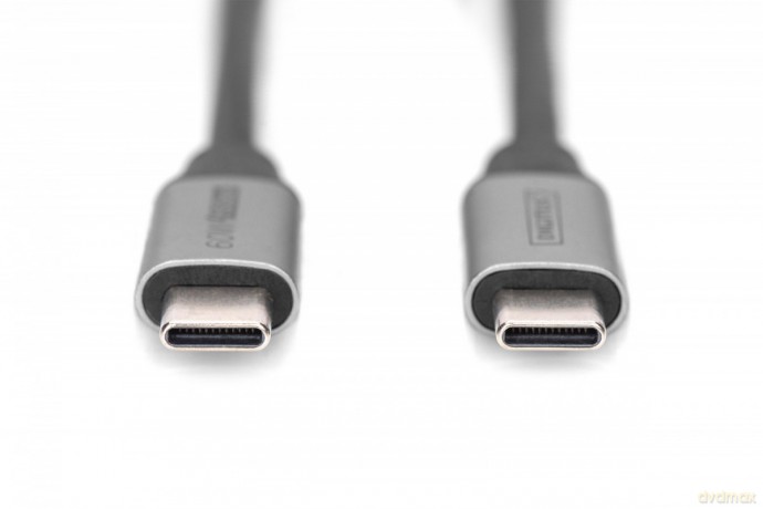 Kabel połączeniowy USB 3.0 60W/5Gbps Typ USB C/USB C M/M 1m Czarny [KABEL]