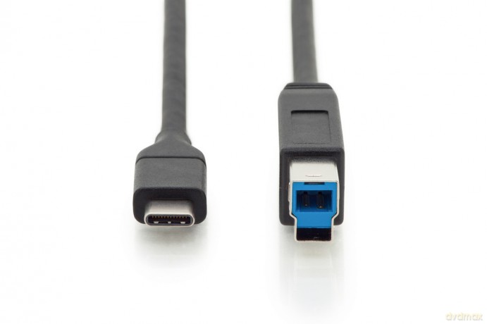 Kabel połączeniowy USB 3.0 SuperSpeed 5Gbps Typ USB C/B M/M Power Delivery czarny 1.8m [KABEL]