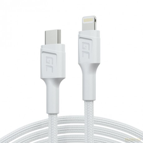 Kabel PowerStream USB-C do Lightning 1m MFI, PD, biały [KABEL]