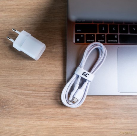 Kabel PowerStream USB-C do Lightning 1m MFI, PD, biały [KABEL]