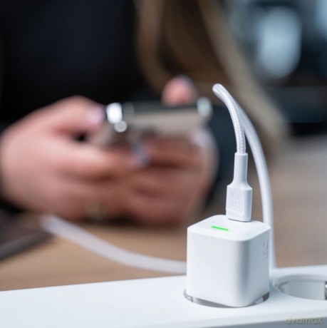 Kabel PowerStream USB-C do Lightning 1m MFI, PD, biały [KABEL]